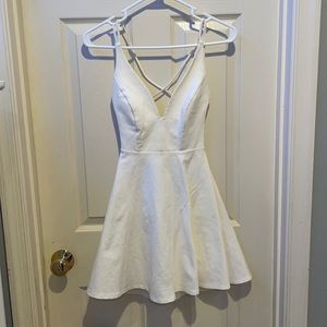 Lulus backless white dress